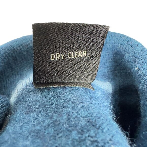 Jos. A. Bank Sweater Mens L Blue Merino Wool Pullover Signature Collection Colla - Picture 5 of 8